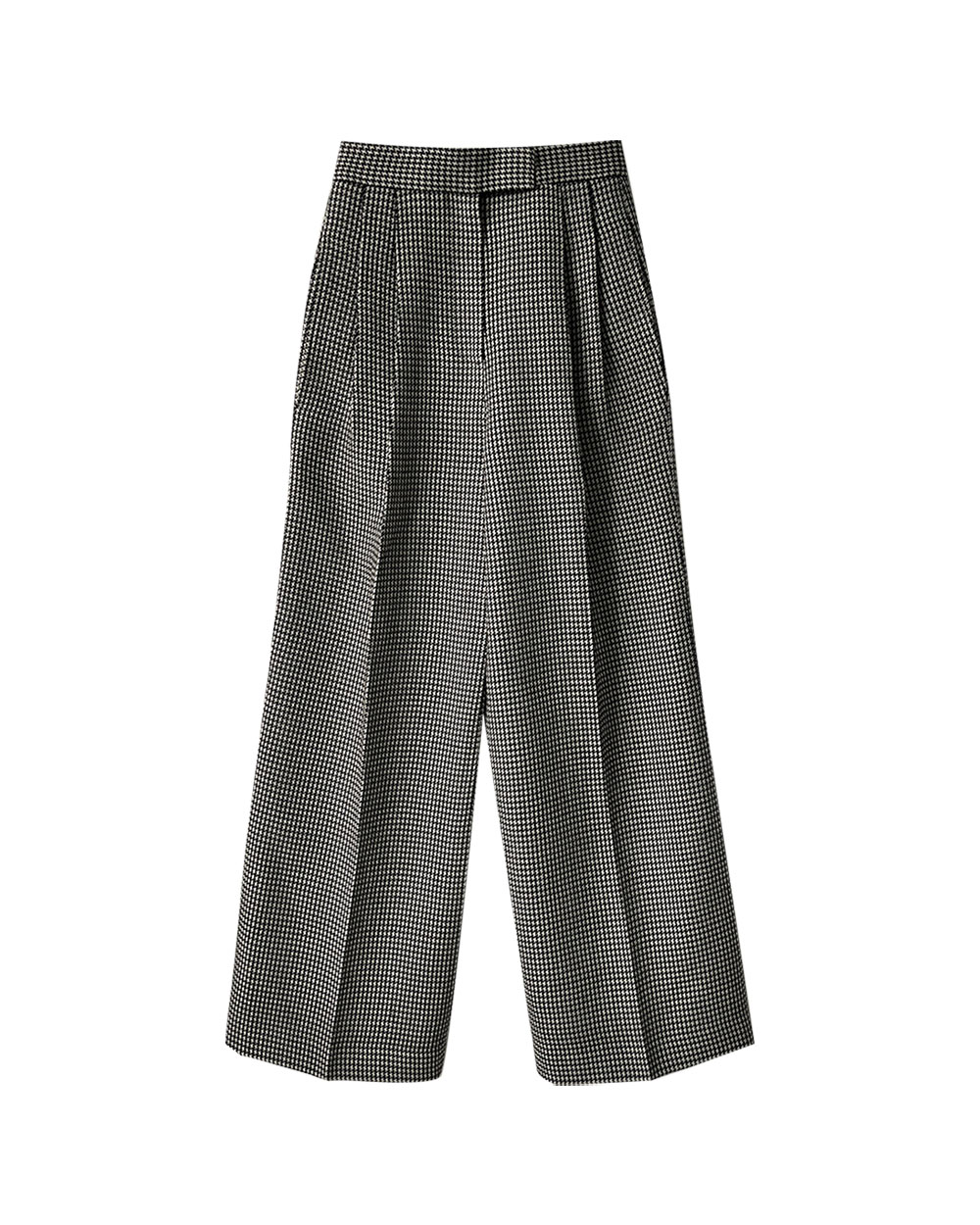 23fw hound check two-tuck pants